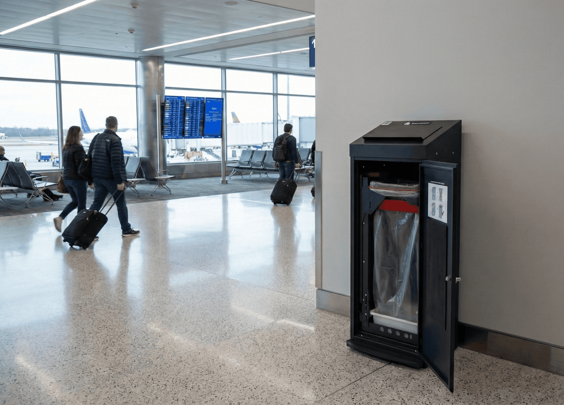 Smart Bins at Oslo Airport